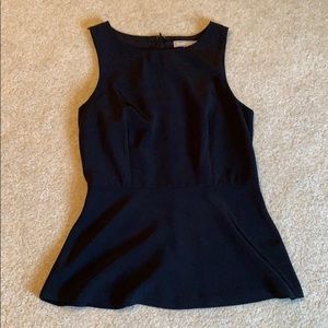 Black Peplum Banana Republic Tank